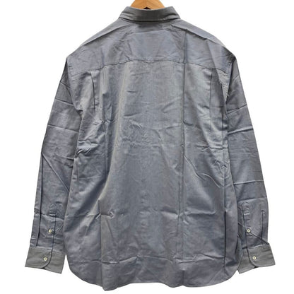 新品同様◆ジョルジオ アルマーニ 長袖シャツ グレー コットン サイズ45 GIORGIO ARMANI 【AFB14】