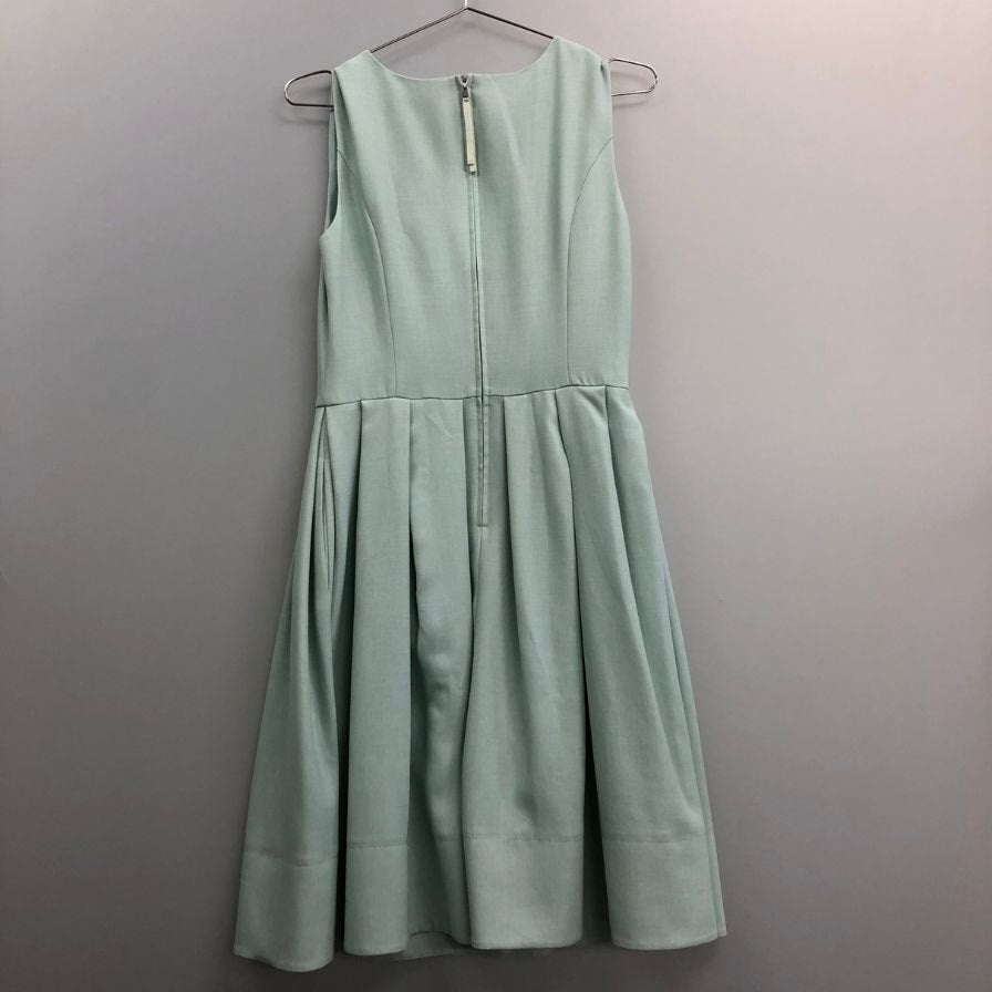 美品◆フォクシーニューヨーク ノースリーブワンピース 35722-NA0FG905L レディース ブルー サイズ40 FOXEY NEW YORK 【AFB36】