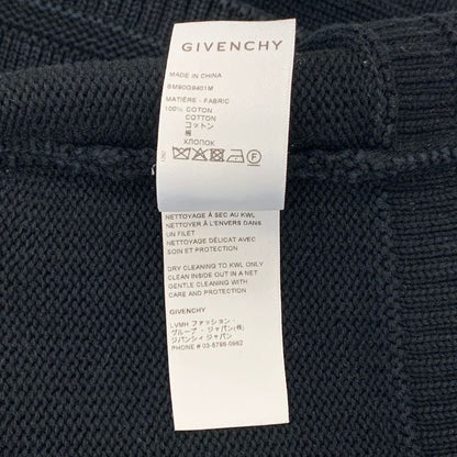 美品◆ジバンシィ セーター 現行 ロゴ4G ブラック サイズL メンズ GIVENCHY 【AFB33】