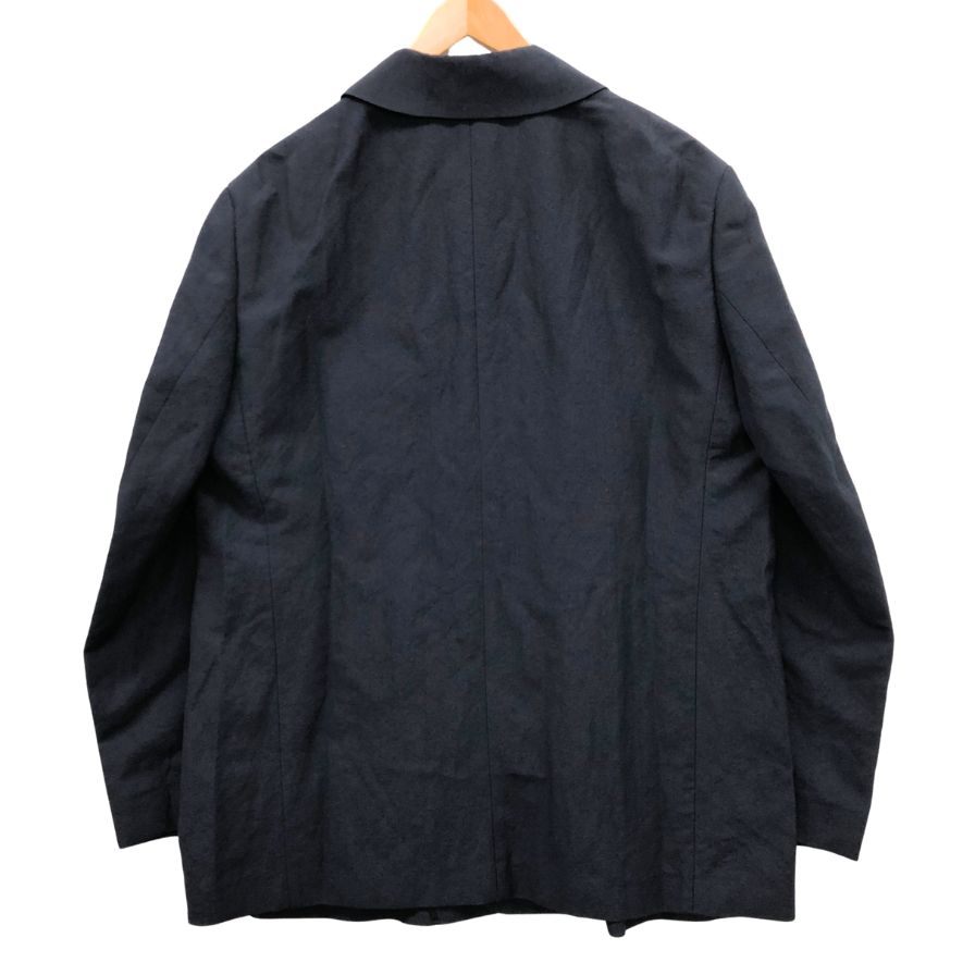 美品◆リバーバレイト ジャケット カバーオール ウールリネン ネイビー サイズ38 REVERBERATE 【AFB10】