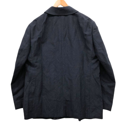 美品◆リバーバレイト ジャケット カバーオール ウールリネン ネイビー サイズ38 REVERBERATE 【AFB10】
