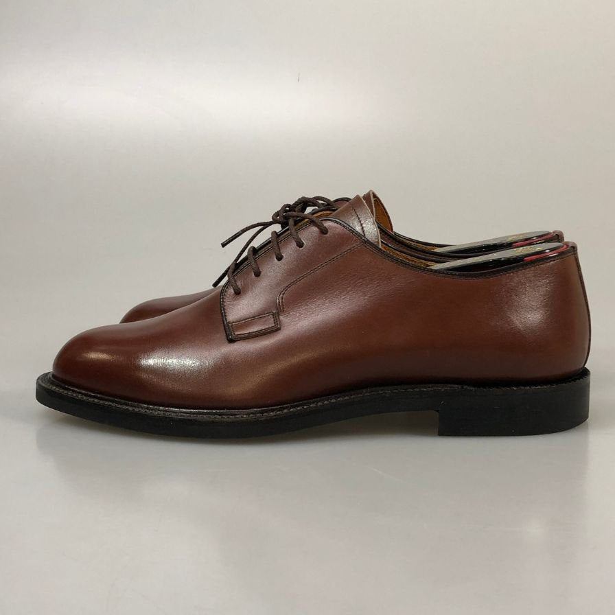 スコッチグレイン レザーシューズ プレーントゥ 3614 カーフレザー グッドイヤー ブラウン 25EEE SCOTCH GRAIN 約25.0cm【AFD12】
