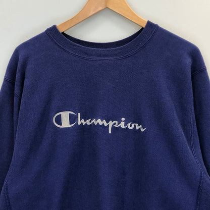 中古◆チャンピオン リバースウィーブ スウェット ロゴ パープル メンズ サイズXL Champion REVERSE WEAVE 【AFB18】