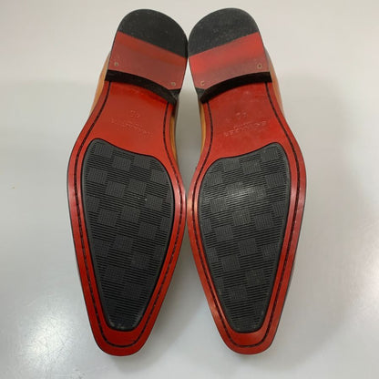 スキャンガー レザーシューズ 本革 ハンドメイド ベージュ サイズ 40 メンズ SKANNGER HANDMADE 約25.0cm【AFD4】