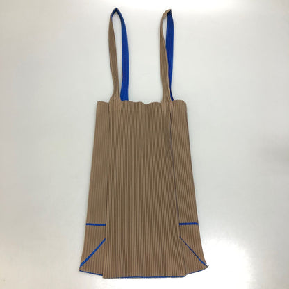 プリーツプリーズ トートバッグ ポリエステル  レディース ブラウン×ブルー PLEATS PLEASE【AFE6】