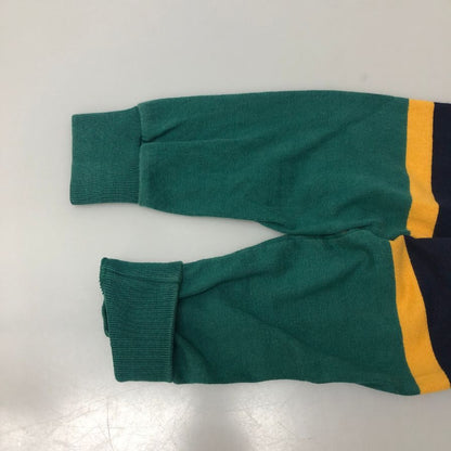 中古■エルエルビーン ラガーシャツ ボーダー グリーン系 サイズM メンズ L.L.Bean 【AFB14】