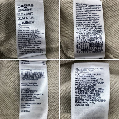 美品◆トミージーンズ スウェット クロップド丈 サイドレース アイボリー レディース サイズS TOMMY JEANS 【AFB5】