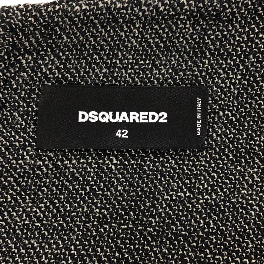 美品◆ディースクエアード ワンピース ノースリーブ ウール サイズ42 レディース グレー DSQUARED2 【AFB36】