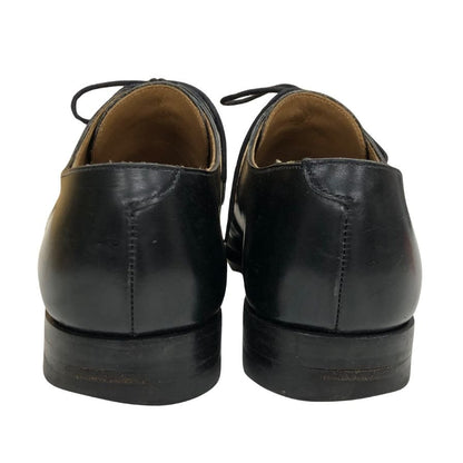 クロケット&ジョーンズ レザーシューズ ハイバリー プレーントゥ 3ホール 外羽根 ブラック メンズ サイズ7E Crockett & Jones HIGHBURY ビジネスシューズ 約25.5cm【LA】【中古】