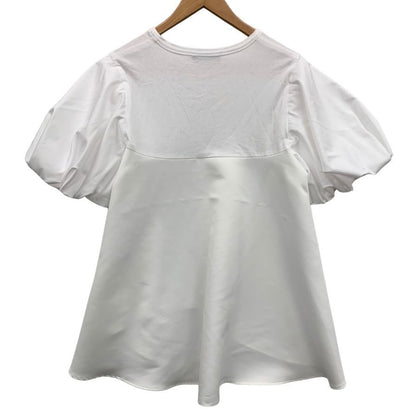 中古◆ヨーコチャン カットソー パフスリーブ ホワイト サイズ40 レディース YOKO CHAN 【AFB47】