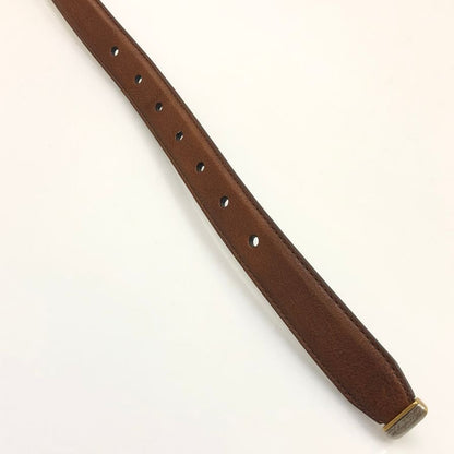 ブルネロ クチネリ レザーベルト ナロータイプ イタリア製 メンズ サイズ85 ブラウン Brunello Cucinelli【AFI16】