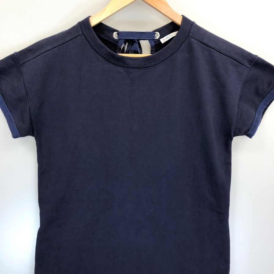 中古◆モンクレール ワンピース レディース ネイビー Sサイズ ABITO CORTO MONCLER 【AFB13】