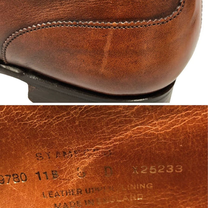 クロケット&ジョーンズ レザーシューズ スタンフォード アデレード ストレートチップ ブラウン メンズ サイズUK8D CROCKETT&JONES STAMFORD ビジネスシューズ 約26.5cm【LA】【中古】