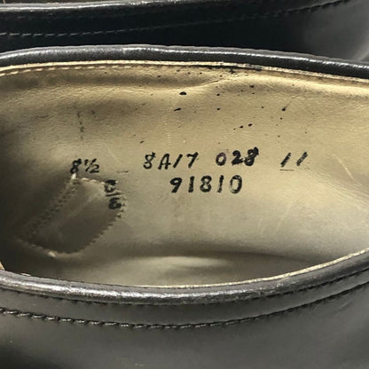 オールデン コードバン レザー ジョージブーツ シングルモンク 91810 メンズ サイズ8.5E ブラック ALDEN ブーツ 約26.5cm【AFC3】【中古】