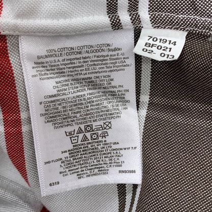 美品◆ブラックフリース バイ ブルックス ブラザース ファンストライプ 長袖 ボタンダウン シャツ  メンズ サイズBB2 マルチカラー Black Fleece by Brooks Brothers 【AFB27】