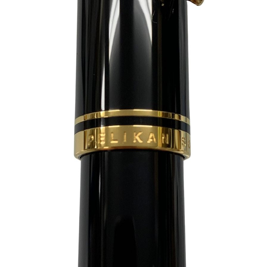 ペリカン 万年筆 スーベレーン ペン先14C-585 ブラック×ゴールド Pelikan Souveran【AFI14】