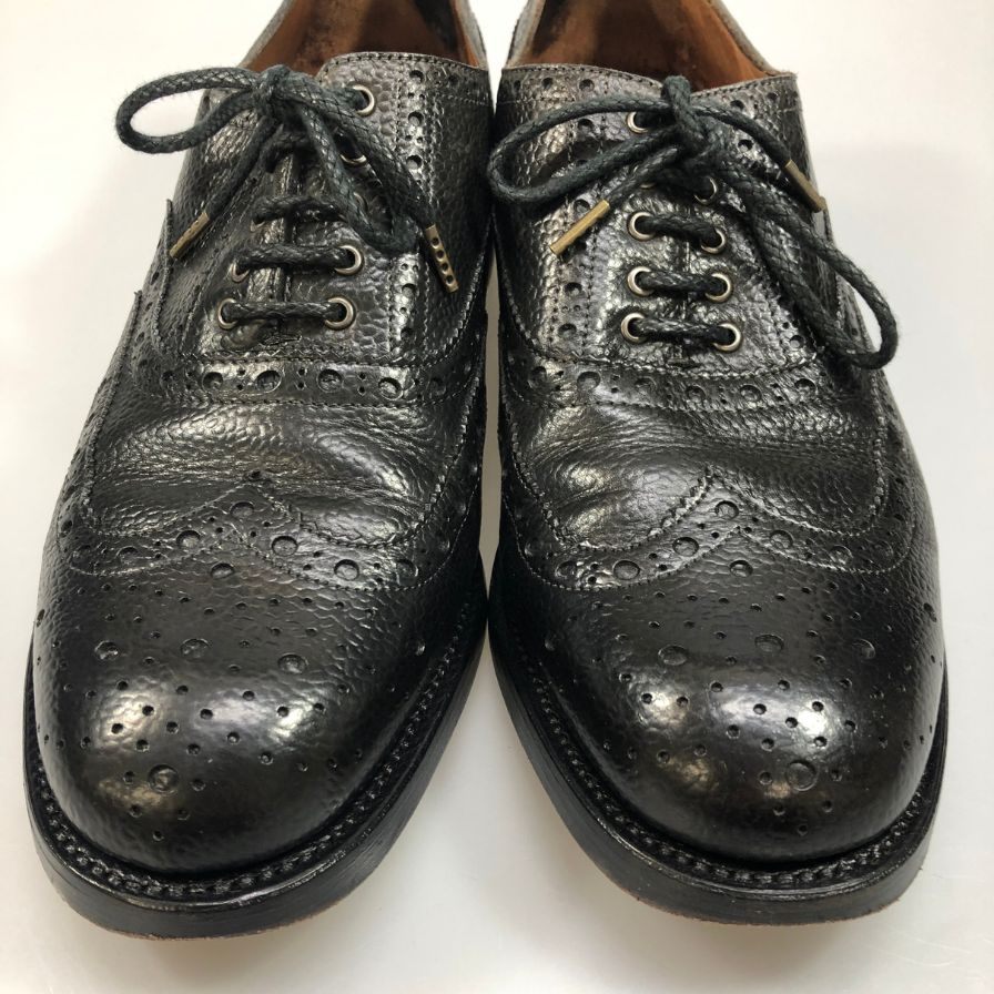 ロトゥセ  950 811 A3189 ウィングチップ メンズ ブラック サイズ 7ハーフ LOTTUSSE 約25.5cm【AFC4】