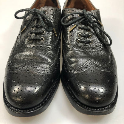 ロトゥセ  950 811 A3189 ウィングチップ メンズ ブラック サイズ 7ハーフ LOTTUSSE 約25.5cm【AFC4】