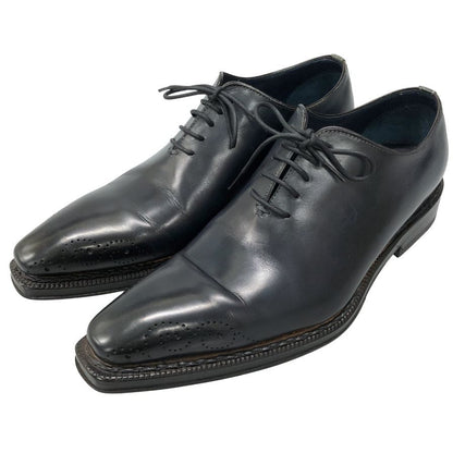 ステファノブランキーニ  レザーシューズ B4263 ホールカット ネイビー サイズUK7.5 メンズ Stefano Branchini 約26.0cm【AFC34】