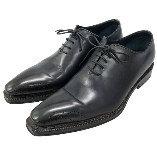 ステファノブランキーニ  レザーシューズ B4263 ホールカット ネイビー サイズUK7.5 メンズ Stefano Branchini 約26.0cm【AFC34】