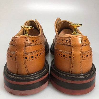 トリッカーズ レザーシューズ リチャード ウィングチップ ブラウン系 G5164 メンズ サイズ7.5 Tricker`s RICHARD ビジネスシューズ 約25.5cm【LA】【中古】