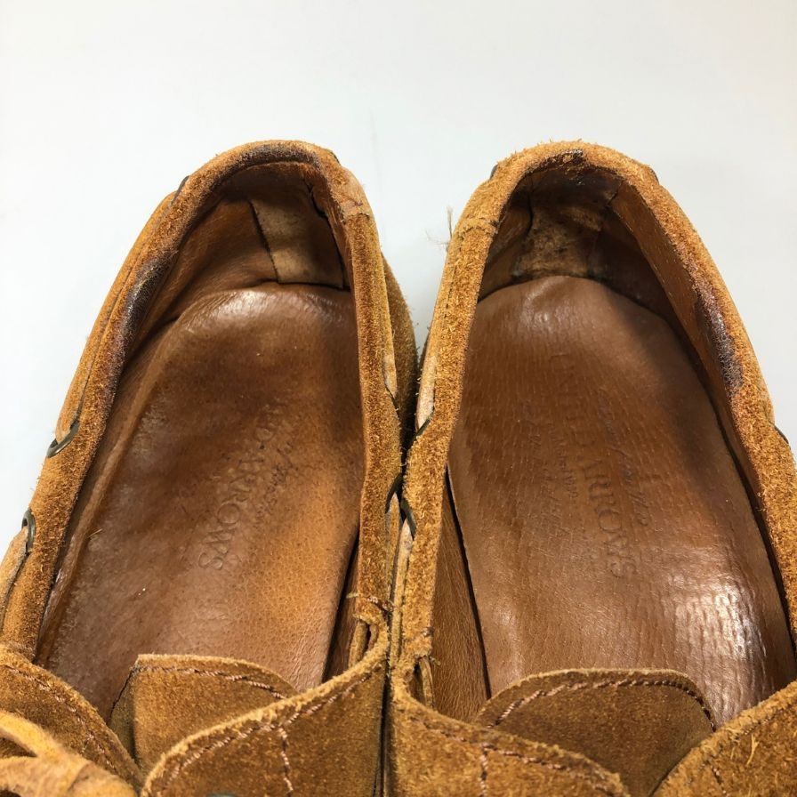 ユナイテッドアローズ デッキシューズ モカシン スエード ブラウン メンズ サイズ8.5 UNITED ARROWS 約26.5cm【AFC53】