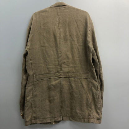 中古◆カパルビオ 3B リネン ジャケット ベージュ メンズ サイズ50 Capalbio 【AFB6】