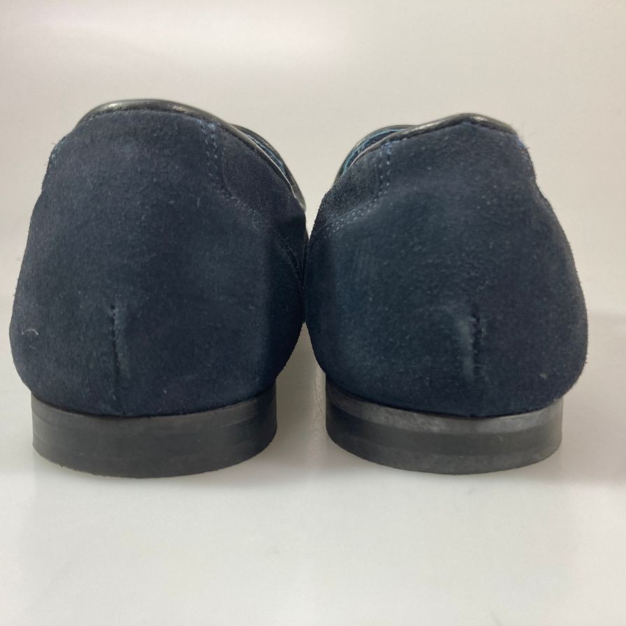 アラウンドザシューズ タッセルローファー ネイビー メンズ サイズ41 aroundo the shose 約26.0cm【AFC32】