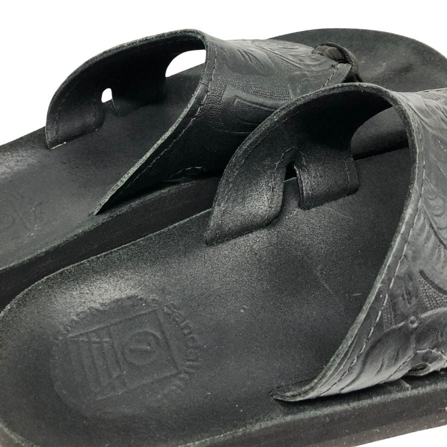 サンダルマン レザー サンダル ブラック メンズ サイズ7 The Sandalman 約25.5cm【AFC3】