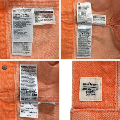 中古◆リーバイス ショート丈デニムジャケット PC9-84754-0002 オレンジ サイズS レディース サードタイプ LEVI STRAUSS & CO. 【AFB11】