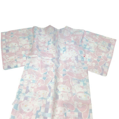 ふりふ 浴衣 サンリオ マイメロディ サイズL レディース ピンク系【AFB36】【中古】