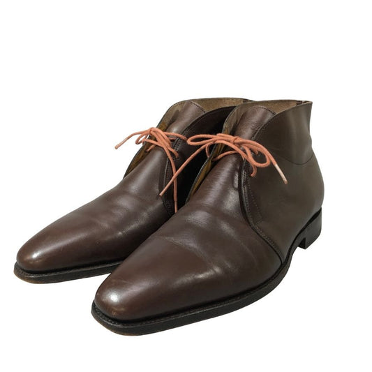 ジョンロブ  チャッカブーツ ロムゼイ メンズ サイズUK7E ブラウン JOHN LOBB ROMSEY ブーツ 約25.5cm【LA】【中古】