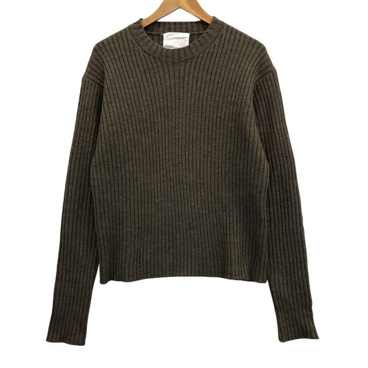 美品◆リパーパス ニット クルーネック ウール メンズ ベージュ サイズL RE-PURPOSE 【AFB15】