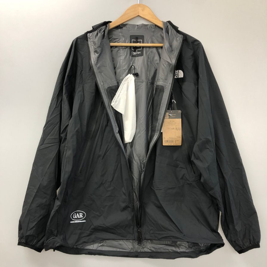 新品同様◆ザ ノース フェイス NP12665 GAR ライトレインジャケット アスファルトグレー ユニセックス サイズXL THE NORTH FACE 【AFB32】