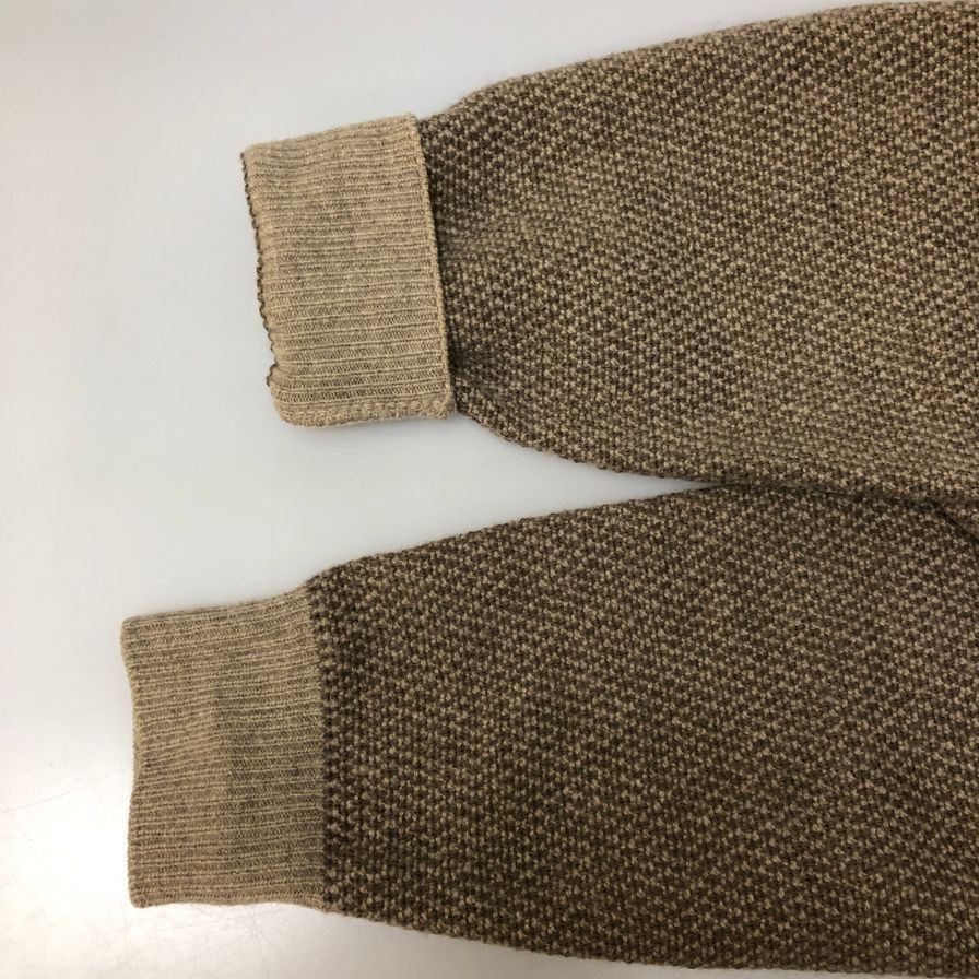 極美品◆サルヴァトーレフェラガモ ニット セーター ウール カシミヤ グレー メンズ サイズM Salvatore Ferragamo 【AFB6】