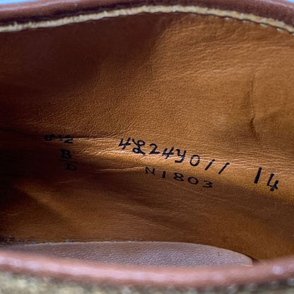 オールデン ショートブーツ プレーントゥ スエード  メンズ ブラウン サイズUS8.5D alden ブーツ 約26.5cm【LA】【中古】