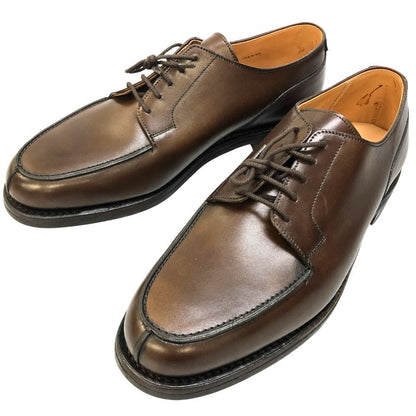 クロケット＆ジョーンズ レザーシューズ MORETON Uチップ 292ラスト メンズ サイズUK8.5E ダークブラウン CROCKETT&JONES ビジネスシューズ 約27.0cm【LA】【中古】