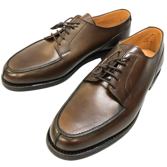 クロケット＆ジョーンズ レザーシューズ MORETON Uチップ 292ラスト メンズ サイズUK8.5E ダークブラウン CROCKETT&JONES ビジネスシューズ 約27.0cm【LA】【中古】