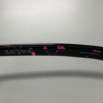 サバージュ  ミカド 度入り サングラス 総柄 ブラック＆ピンク PL002C  SAUVAGE MIKADO【AFI15】