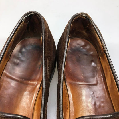 クロケット&ジョーンズ スエード タッセルローファー 6212-3095-01 ブラウン サイズ6E メンズ 革靴 CROCKETT&JONES CAVENDISH3 ローファー 約24.5cm【LA】【中古】