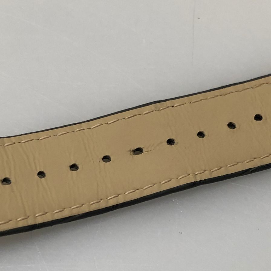 カルティエ 純正腕時計用ベルト レザー クロコ グレー  18mm Cartier【AFI14】【中古】