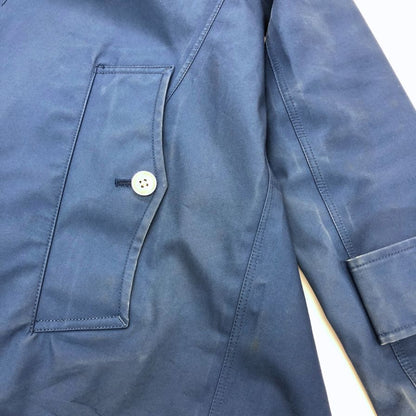 中古◆ナナミカ ショート丈トレンチコート ゴアテックス サイズS ブルー系 nanamica 【AFB8】