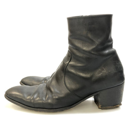 サンローラン パリ ショートブーツ ワイアット60 サイドジップ ブラック メンズ サイズ42 442258 SAINT LAURENT PARIS 約27.0cm【AFD15】