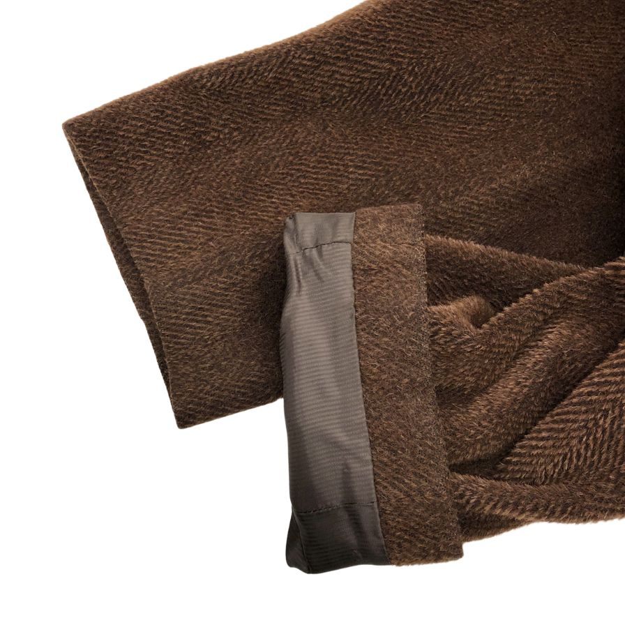 美品◆エルメネジルドゼニア ソフト コート チェスターコート ウール アルパカ混 ブラウン系 サイズ48 Ermenegildo Zegna soft 【AFF24】