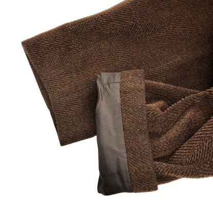 美品◆エルメネジルドゼニア ソフト コート チェスターコート ウール アルパカ混 ブラウン系 サイズ48 Ermenegildo Zegna soft 【AFF24】