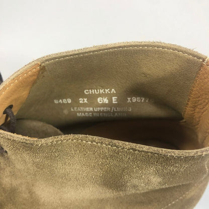 クロケット＆ジョーンズ チャッカ ブーツ スウェード メンズ ブラウン サイズ6ハーフ Crockett & Jones 約24.5cm【AFC47】