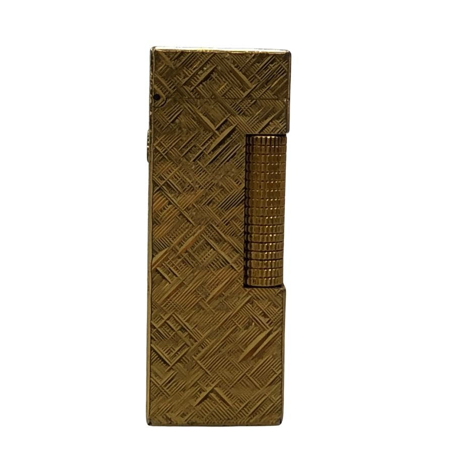 ダンヒル ガスライター ローラー式 ゴールド dunhill【AFI8】【中古】