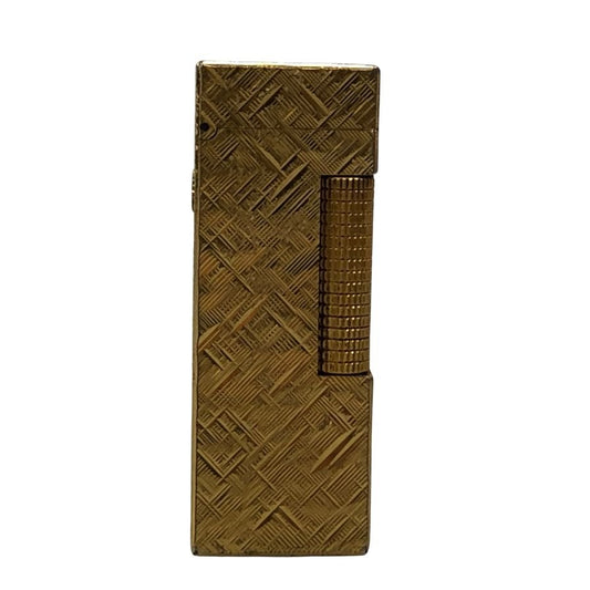 ダンヒル ガスライター ローラー式 ゴールド dunhill【AFI8】【中古】