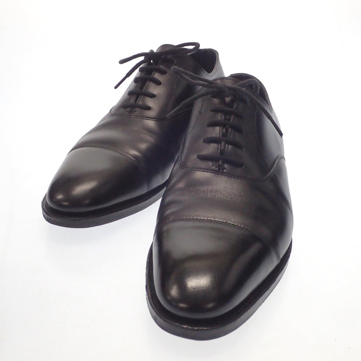 ジョンロブ レザーシューズ ストレートチップ シティ2 7000ラスト カーフ メンズ ブラック サイズUK7E JOHN LOBB ビジネスシューズ 約25.5cm【LA】【中古】