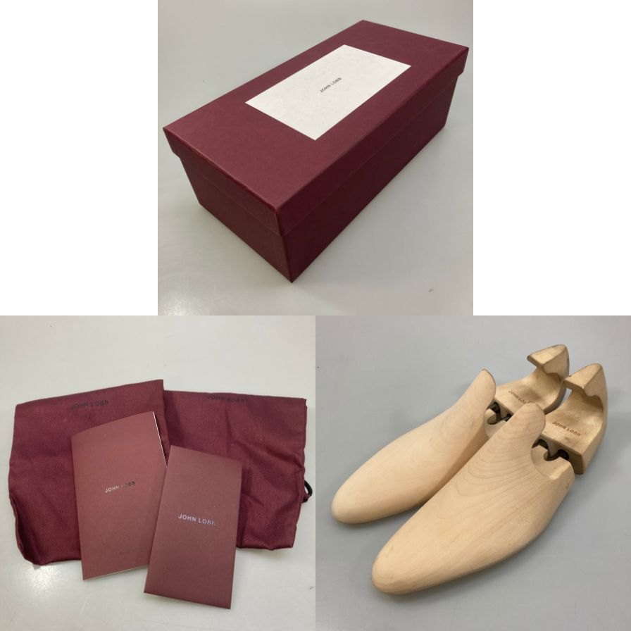 ジョンロブ レザーシューズ フィリップ2 パンチドキャップトゥ カーフ 7000ラスト ブラック メンズ サイズUK6E JOHN LOBB Philip II ビジネスシューズ 約25.0cm【LA】【中古】